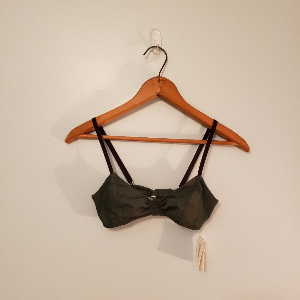 NEW Malia Mills Emerald Green Bikini Top Bralette